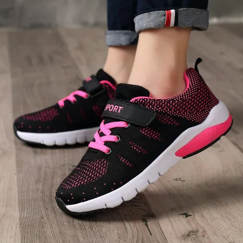 Miniatura 6 de MAYZERO Tenis para niños, para correr, deportes, transpirables, ligeros, para caminar, a la moda, para niños y niñas