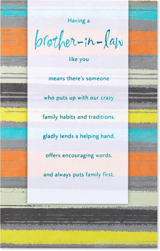 Miniatura 4 de American Greetings Tarjeta de cumpleaños para cuñado (Feeling Proud)
