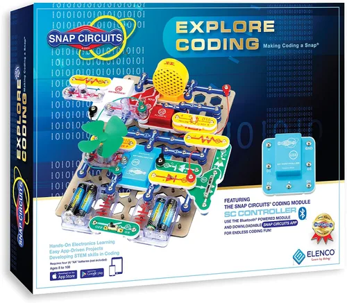 Snap Circuits Explore Coding, juguete de construcción STEM para edades de 8 a 108 años, exclusivo de Amazon