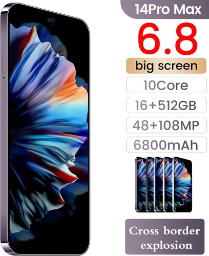 Miniatura 2 de 14 ProMA X Teléfono celular desbloqueado, teléfono inteligente con batería de larga duración de 6.82" Pantalla HD Teléfonos desbloqueados, 6+256GB