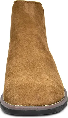 Miniatura 4 de Bruno Marc - Botines de gamuza de cuero para hombre tipo Chelsea