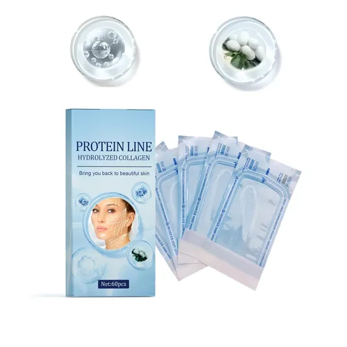 Hilos de proteína soluble coreana, hilos de proteína para el cuidado facial en el hogar, hilo de colágeno soluble para rutina de cuidado de la piel