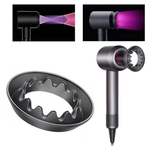 Miniatura 5 de Accesorios de boquilla de aire suave 969749-01 para secador de pelo Dyson Supersonic HD01, HD02, HD03 color hierro