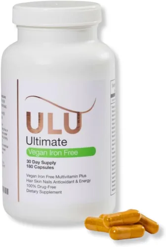 Multivitamínico definitivo: vegano, sin hierro, promueve un cabello, piel y uñas más fuertes y mejora los antioxidantes y la energía con un mejor