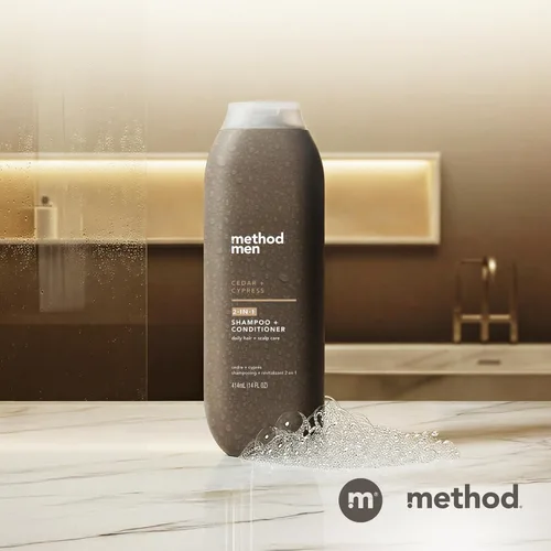 Miniatura 9 de Method Champú 2 en 1 para hombre + acondicionador, cedro + ciprés, 14 onzas.