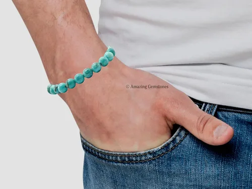 Miniatura 27 de Amazing Gemstone Pulsera de cristal para mujeres y hombres, pulsera de cristal curativo de protección, pulsera elástica con cuentas de piedras