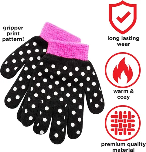 Miniatura 3 de Disney - Set de invierno para niñas gorro con orejeras, guantes o manoplas Elsa, Anna, Princesa (Edad 2-7)