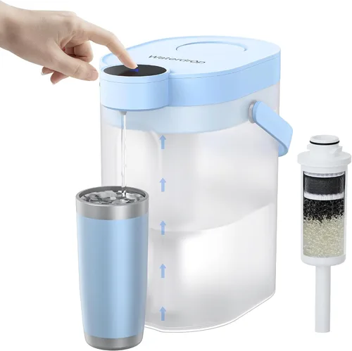 Miniatura 15 de Waterdrop ED02W - Jarra eléctrica compacta con filtro de agua, dispensador potente instantáneo recargable de 200 galones, NSF/ANSI 42, 53, 401