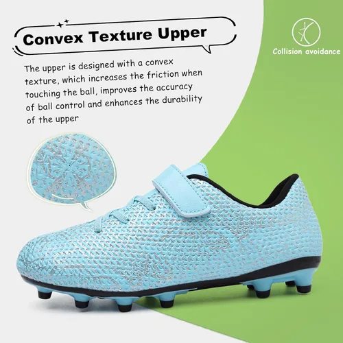 Miniatura 3 de Tacos de fútbol para niños y niñas, zapatos de fútbol de césped para jóvenes, zapatos de fútbol AG