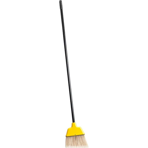 Miniatura 3 de Escoba de ángulo con cerdas de alto rendimiento, 9 pulgadas de ancho, amarillo, Amarillo, 1