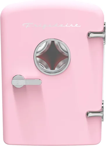 Miniatura 7 de Frigidaire Mini refrigerador personal retro para 9 latas, 11.8 pulgadas de profundidad x 7.1 pulgadas de ancho x 10.1 pulgadas de alto, color negro