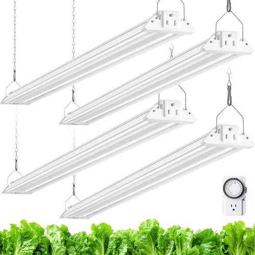 Miniatura 13 de Barrina TX-S60 - Luz de cultivo de 4 pies, 60W (equivalente a 420W), espectro completo con LEDs rojos de 660nm, PPFD alto, enlazable, luces