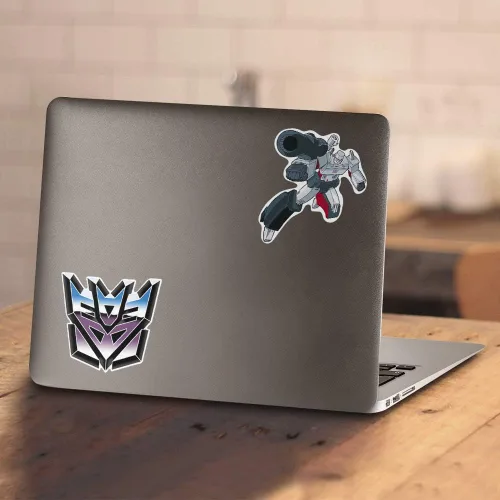 Miniatura 4 de Popfunk Classic Transformers Decepticon Airbrush Logo Sudadera con capucha y calcomanías