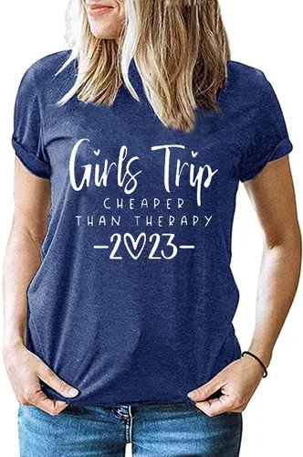 Miniatura 2 de YeonYoonA Camiseta 2023 de viaje para niña, camiseta de senderismo y campamento para niñas, camisetas de viaje para niñas 2023 para mujer