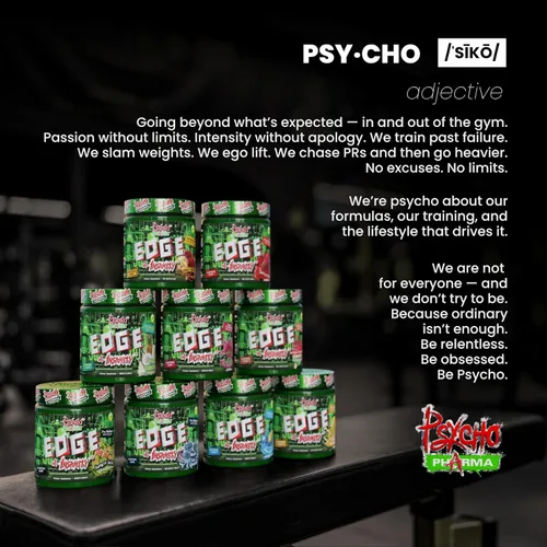 Miniatura 7 de Psycho Pharma Polvo de preentrenamiento de alta rigidez más fuerte, borde de locura, suplemento de preentrenamiento más intenso para bombas, fuerza