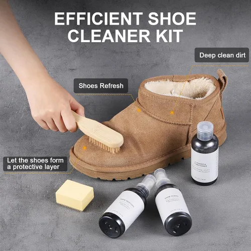 Miniatura 3 de Kit de limpieza de zapatos de gamuza y nobuk para zapatos impermeable, protector de zapatos para zapatos de gamuza, compatible con birkenstock, kit