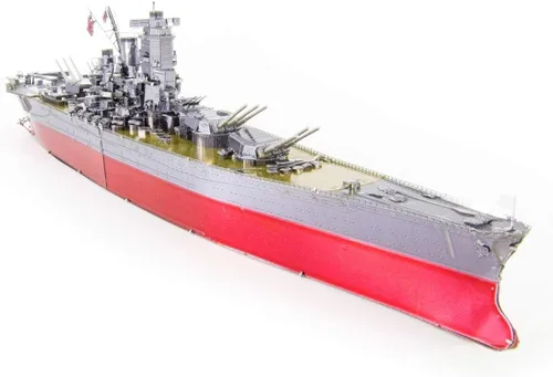 Miniatura 3 de Fascinations Metal Earth Premium Series Yamato Battleship 3D Kit de modelo de metal