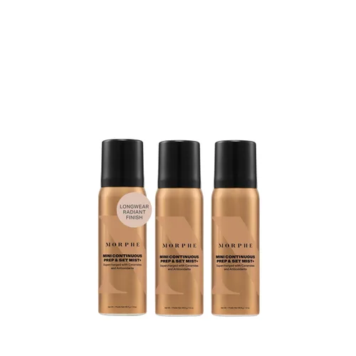 Miniatura 9 de Morphe Spray fijador de preparación continua y fijación, espray hidratante para maquillaje y preparación de la piel, enriquecido con ceramidas