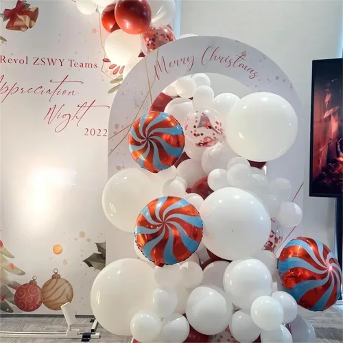 Miniatura 4 de Paquete de 150 globos blancos de diferentes tamaños, 18, 12, 10, 5 pulgadas, kit de arco de guirnalda de globos de fiesta de cumpleaños, baby