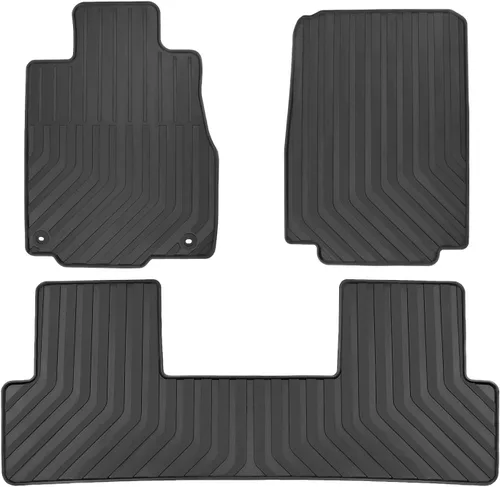 Miniatura 12 de Alfombras de goma para coche para Honda CR-V 2023 2024 2025 CRV (incluye híbrido) Alfombrillas negras para auto, ajuste personalizado, protección