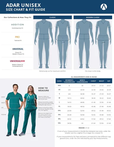 Miniatura 6 de Adar Universal Unisex Scrubs Unisex Drawstring Scrub Set