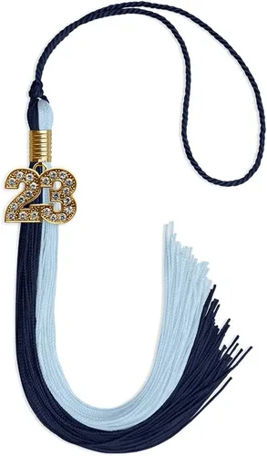 Miniatura 190 de Endea Graduation Borla de doble color con dije dorado (negro/oro brillante, 2022)