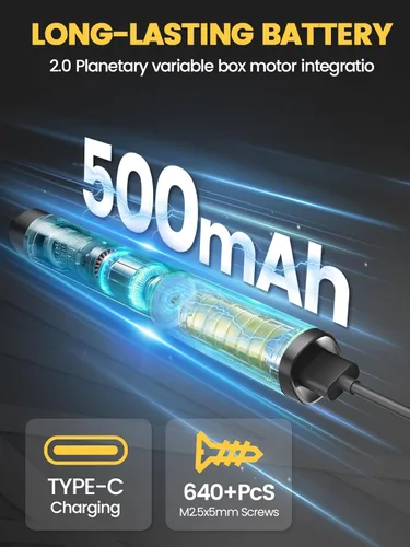 Miniatura 5 de Mini juegos de destornilladores eléctricos, regalos de Sowkos para hombres, juego de destornilladores con 60 puntas de precisión, 4 ajustes de par