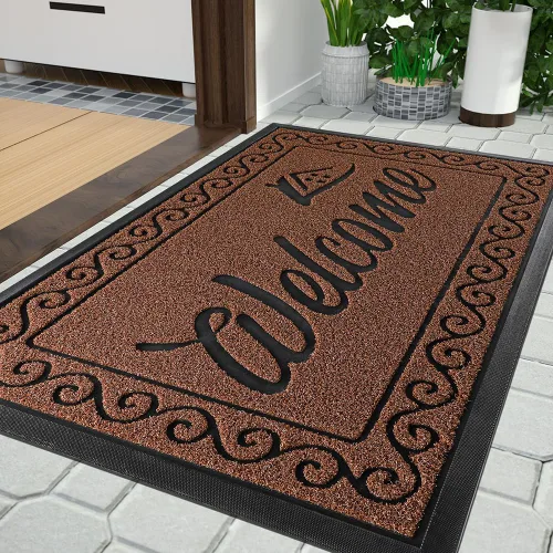 Miniatura 67 de Yimobra Tapete de Bienvenida, Tapetes Resistente y Robusto para Entrada de Casa Interior/Exterior, Felpudo de Puerta Delantera para Patio Exterior