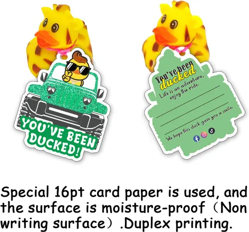 Miniatura 2 de You've Been Ducked, etiquetas de pato, lindas etiquetas de pato, etiquetas de pato de pato, tarjeta de juego de patitos, paquete de 35 unidades de 3