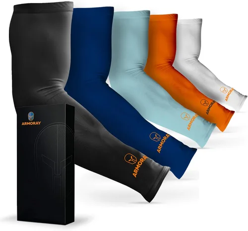 ARMORAY - Mangas de brazo para hombres o mujeres; para cubrir tatuajes; de enfriamiento, para practicar deportes, básquetbol, golf, fútbol