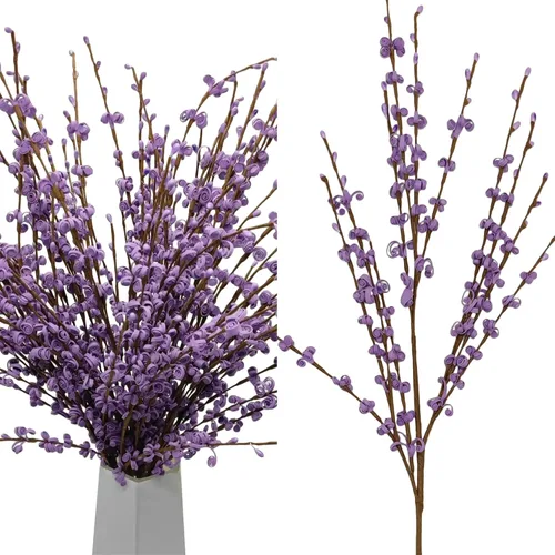 Miniatura 20 de Wootkey 10 Piezas Flores Artificiales de Jazmín de 29.5" de Largo Flores Falsas Ramas Secas para el Día de la Madre Hogar Oficina Bricolaje Arte