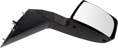 Miniatura 4 de TRQ Espejo manual del lado del pasajero con cubierta negra texturizada, se ajusta a Volvo VNL 2004-2014 sin luz de charco con memoria de calor