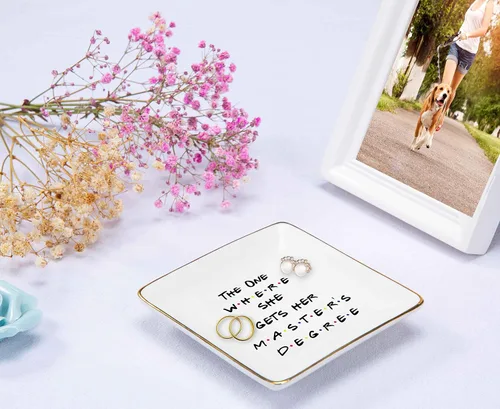 Miniatura 4 de Plato para anillos de maestría, regalo para estudiantes, regalo de MBA, regalos de graduación para mejores amigos, hija, prima, hermana, The One