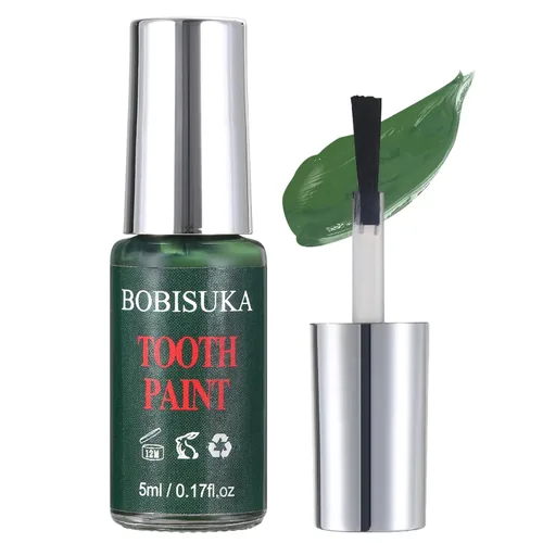 Miniatura 11 de BOBISUKA Pintura de Dientes Negra, Solución Profesional de Maquillaje para Ennegrecimiento de Dientes - Segura, de Secado Rápido y Realista, Negro