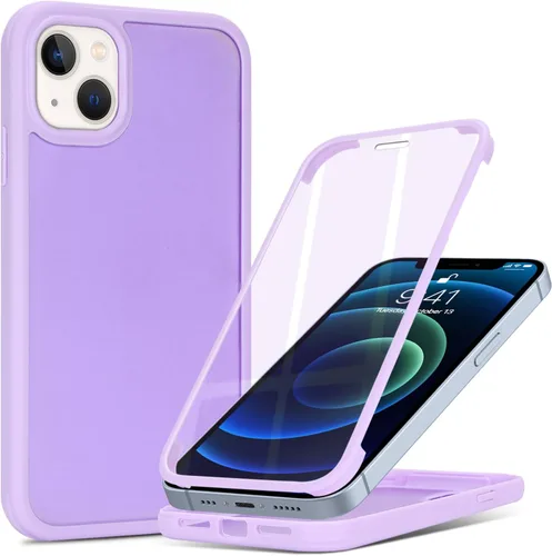 Miniatura 38 de Funda para iPhone 13 mini con protector de pantalla integrado y protección de cuerpo completo, para Apple iPhone 13 Mini, fundas para hombres, Rojo