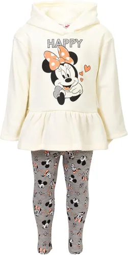 Miniatura 4 de Disney - Sudadera con capucha y leggings de vellón con diseño de Minnie Mouse