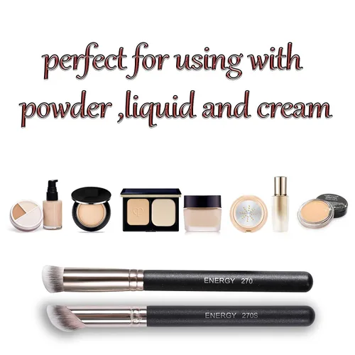 Miniatura 7 de ENERGY Juego de brochas correctoras para maquillaje facial líquido, brocha para crema líquida, polvo, mezcla, pulido, debajo del corrector de ojos
