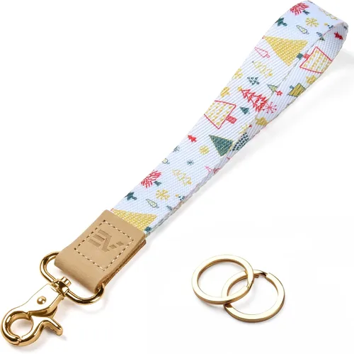 Miniatura 57 de EcoVision - Llaveros lindos con correa para llaves, llavero de muñeca para mujer, correa de insignia con 2 argollas para llaves