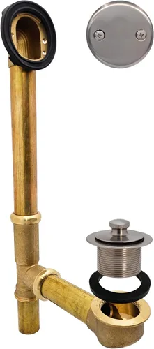 Miniatura 14 de Westbrass Pull & Drain D3262-12 - Desechos de baño de 14 pulgadas, tubo de calibre 17, bronce aceitado Oil Rubbed Bronze