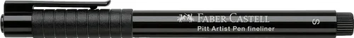 Miniatura 2 de Faber-Castell Art & Graphic Pitt Artist Pen Fineliner India Ink Pen, Negro, Bolígrafo Pitt Individual, para Arte, Manualidades, Dibujo, Bocetos