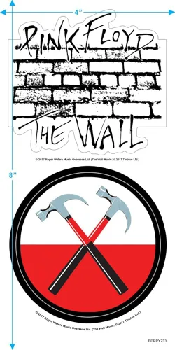 Miniatura 3 de Pink Floyd The Wall Album Rock Band - Camiseta y pegatinas