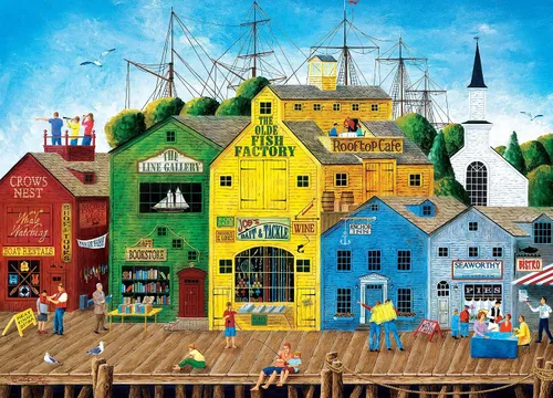 Miniatura 2 de Masterpieces 300 Piece Jigsaw Puzzle for Adults and Families - Crows Nest Harbor - 19.25"x26.63