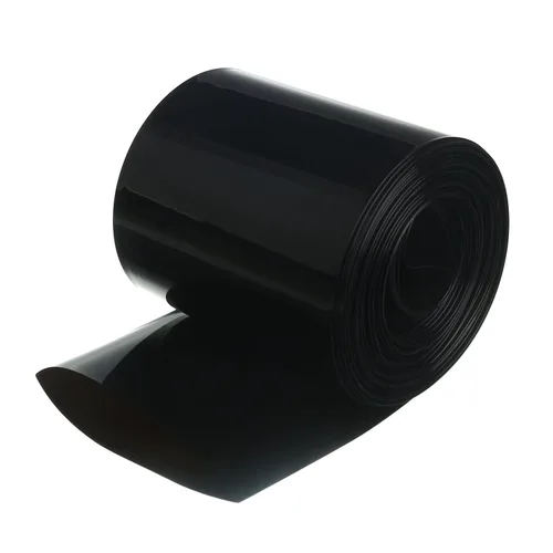 Othmro Kit de tubos termorretráctiles de batería de 32.8 pies, tubo termorretráctil de PVC con aislamiento de ancho de aplanamiento de 3.35 Negro