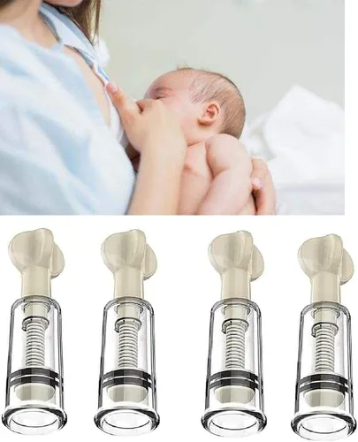Miniatura 5 de Corrector de pezones para lactancia, recién nacido, para pezones planos o invertidos, ayuda de lactancia de silicona suave para madres lactantes