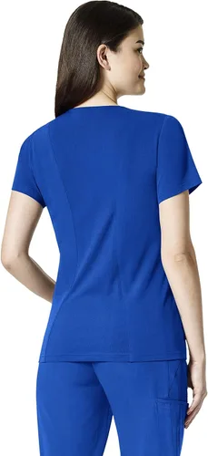Miniatura 2 de WonderWink Camiseta de uniforme médico con cuello en V para mujer