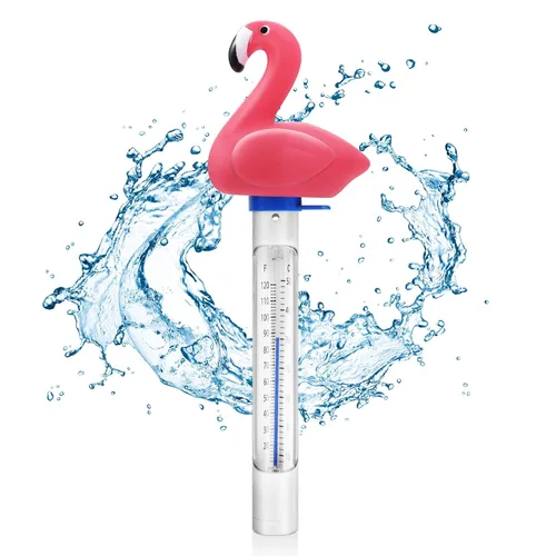 Miniatura 7 de Termómetro flotante para piscina, termómetro de temperatura del agua con cuerda, tamaño grande, fácil de leer y resistente a los golpes, accesorios