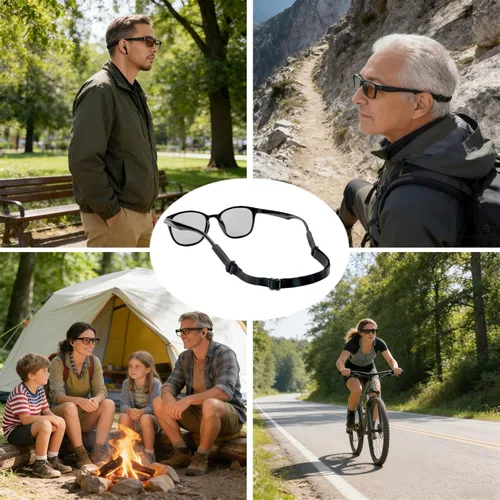 Miniatura 6 de Retenedores elásticos ajustables para gafas de lectura, gafas de miopía, gafas de sol deportivas