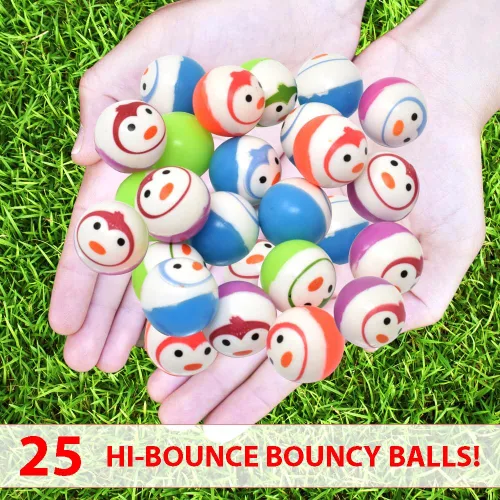 Miniatura 2 de Kiddie Play 25 Bouncy Balls for Kids Party Favors Bouncy Ball 27mm Superball Small Rubber Balls for Kids