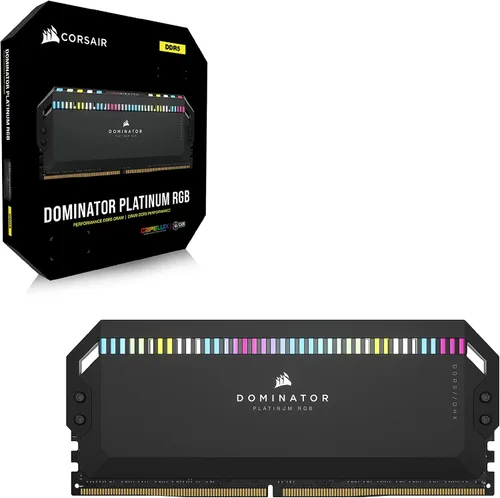 Miniatura 7 de CORSAIR Dominator Platinum RGB DDR5 RAM 32 GB (2 x 16 GB) 6000 MHz CL30 Intel XMP iCUE Memoria de computadora compatible - Negro (CMT32GX5M2B6000C30)