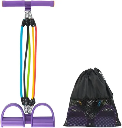 Miniatura 9 de Adjustable Foot Pedal Resistance Band, Durable Foot Pedal Resistance Trainer with Bag. Multifunctional Pedal Puller Resistance Rope with Handles.